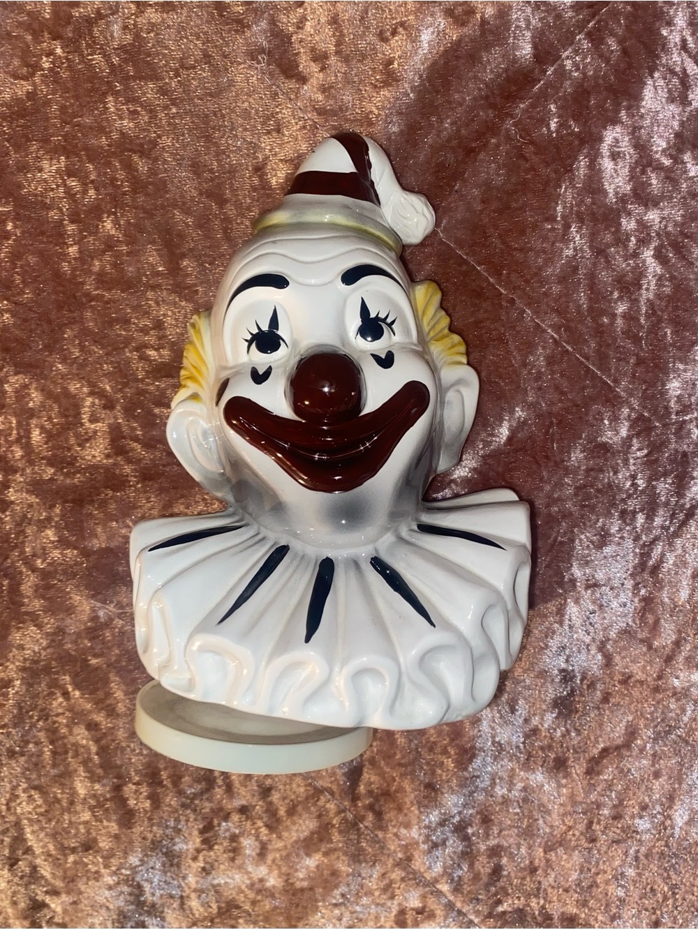 Ceramic Clown Music Box
